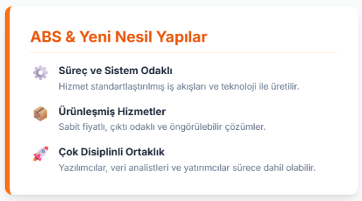 ABS ve Yeni Nesil Yapılar
